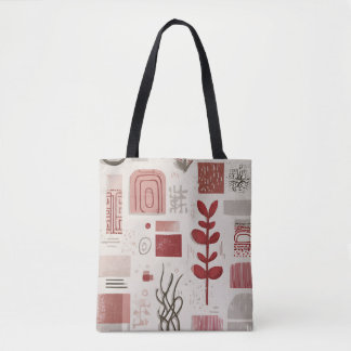 Tote Bag minimalist scribble ornaments