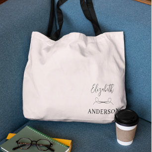 Tote Bag Minimaliste moderne rose pâle