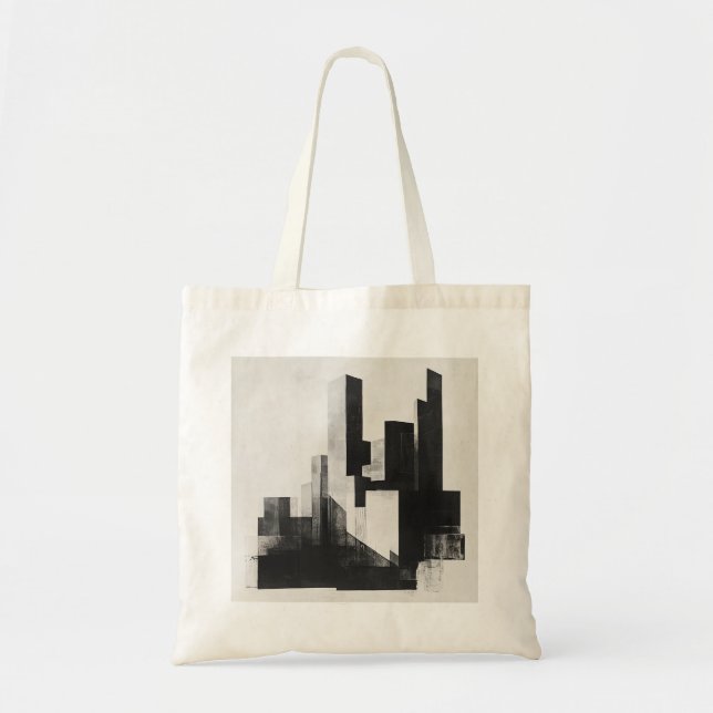 Tote Bag Minimaliste Skyline Fourre-tout (Devant)
