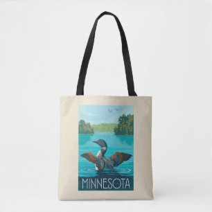 Tote Bag Minnesota   Loon