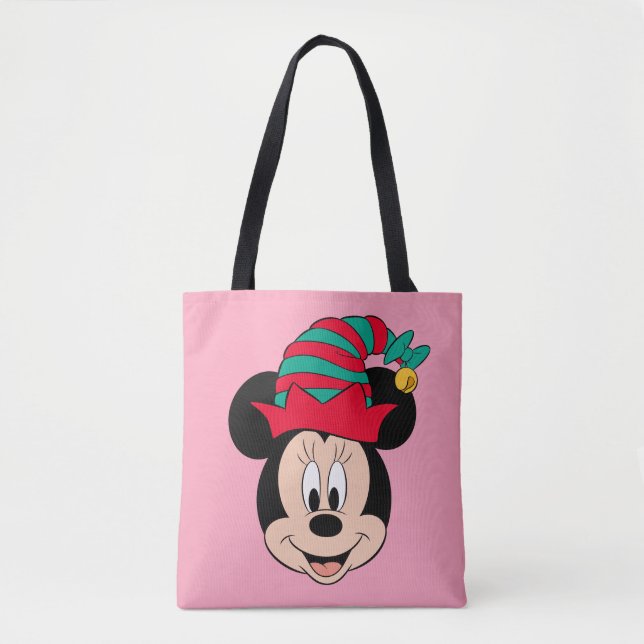 Tote Bag Minnie | Casquette elfe de Noël (Devant)
