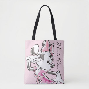 Tote Bag Minnie Elégante aquarelle Pose