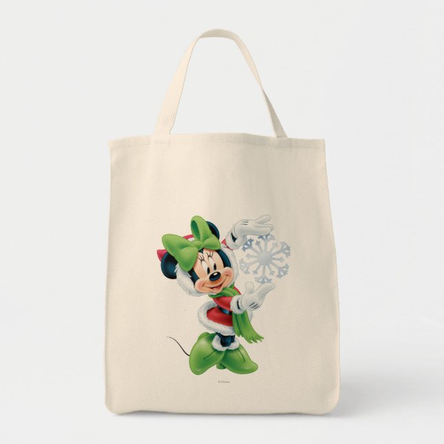 Tote Bag Minnie Holding Flocon de neige (Devant)