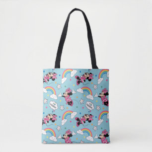 Tote Bag Minnie   I Love Rainbows Motif