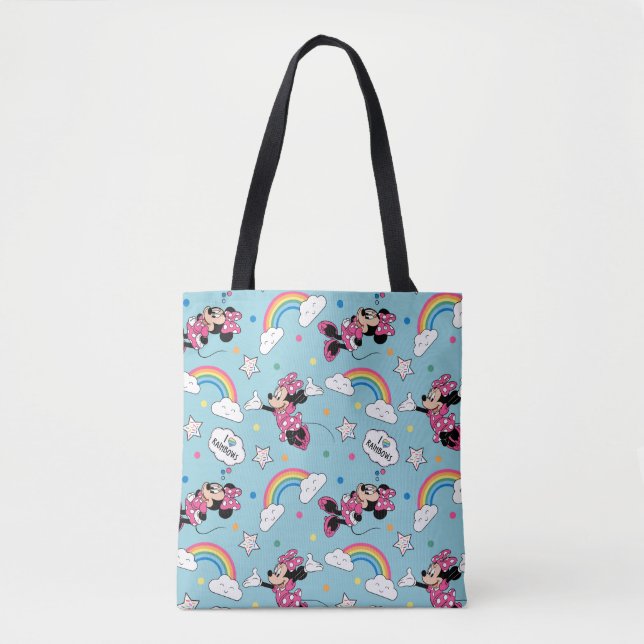 Tote Bag Minnie | I Love Rainbows Motif (Devant)
