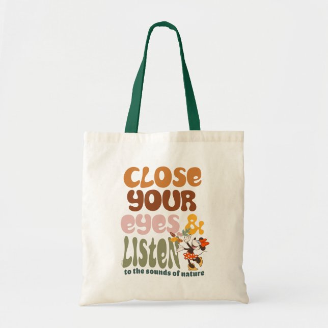 Tote Bag Minnie Mouse |Fermez vos yeux et écoutez (Devant)