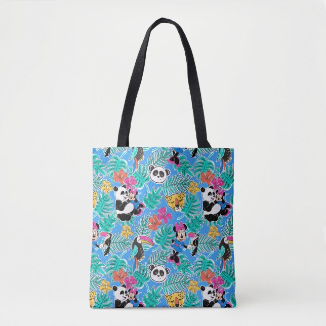 Tote Bag Minnie Mouse | Motif d'été tropical (Devant)