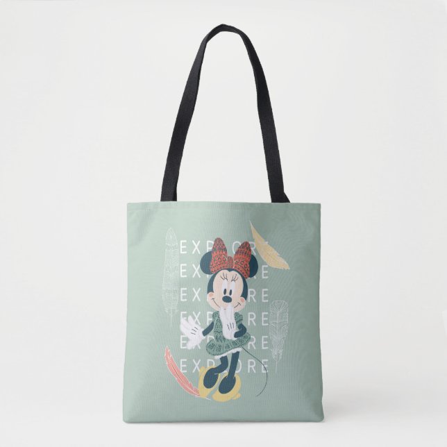 Tote Bag Minnie | N'arrêtez jamais d'explorer (Devant)