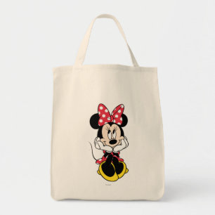 Tote Bag Minnie rouge Tête entre les mains