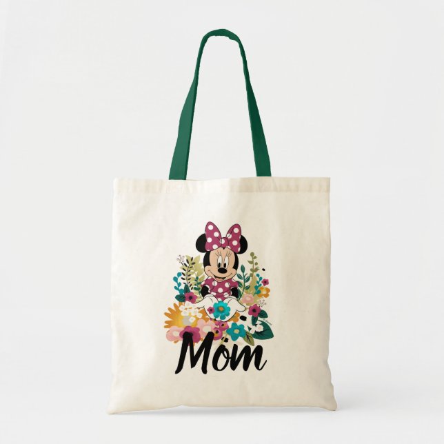 Tote Bag Minnie Souris - Fleurs pour maman (Devant)
