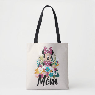 Tote Bag Minnie Souris - Fleurs pour maman