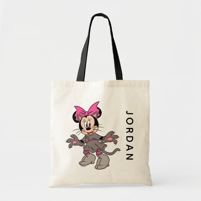 Tote Bag Minnie Souris habillée en chat mignon (Devant)