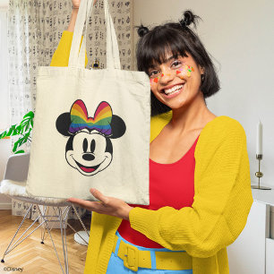 Tote Bag Minnie Souris Portant Rainbow Bow