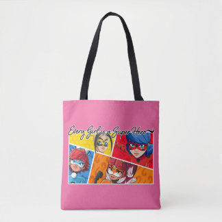 Tote Bag Miraculeux Chaque fille est un super héros