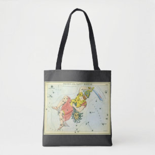 Tote Bag Miroir d'Urania, Carte céleste d'astronomie vintag
