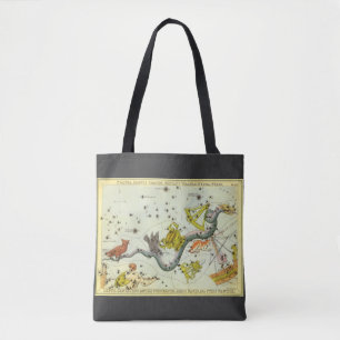 Tote Bag Miroir d'Urania, Carte céleste d'astronomie vintag
