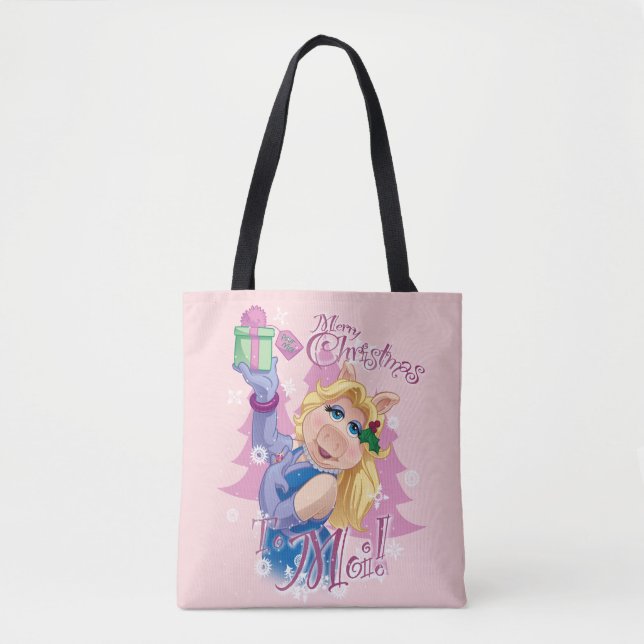 Tote Bag Miss Piggy| Joyeux Noël à Moi ! (Devant)