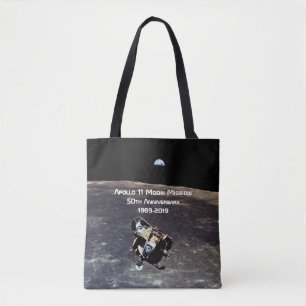 Tote Bag Mission historique Apollo 11 Moon 50e anniversaire