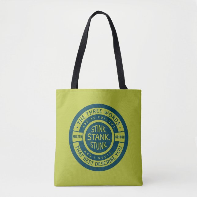 Tote Bag Mister Grinch | Citation de bloc de puit (Devant)