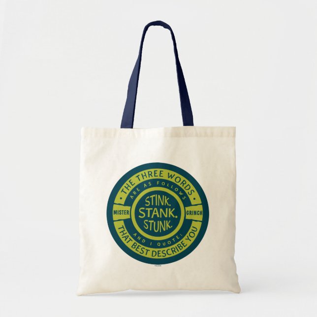 Tote Bag Mister Grinch | Citation de bloc de puit (Devant)
