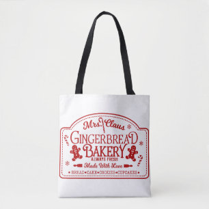 Tote Bag Mme Claus Boulangerie de pain d'épices