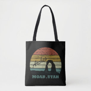 Tote Bag Moab Utah coucher de soleil vintage Parc national 