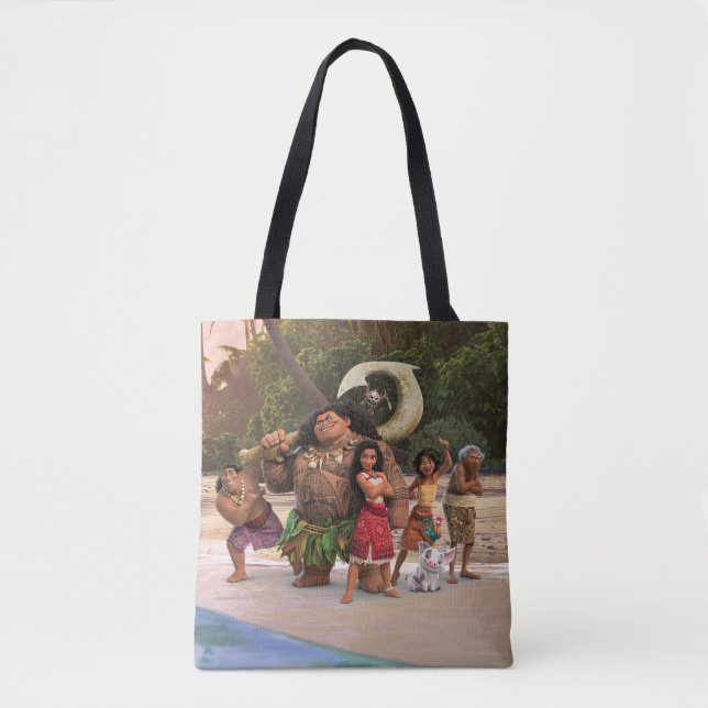 Tote Bag Moana et Crew (Devant)