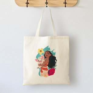 Tote Bag Moana Holding Pua illustré graphique
