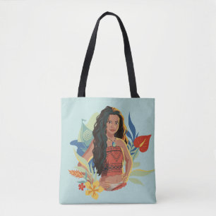 Tote Bag Moana Live Action Portrait de Canoë Tropical