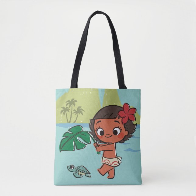 Tote Bag Moana| Né dans la mer (Devant)