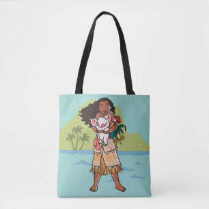 Tote Bag Moana   Pua & Heihei - Voyagers