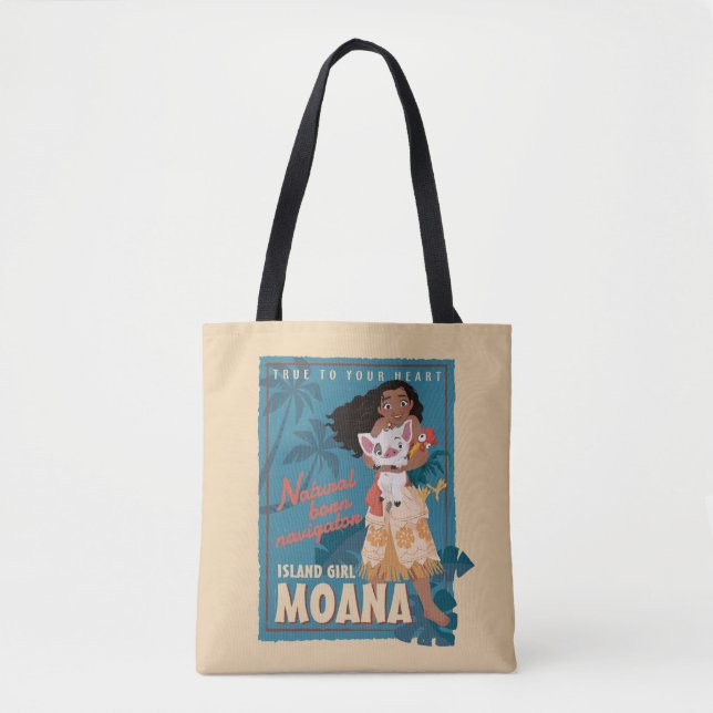 Tote Bag Moana | True to Your Heart (Devant)