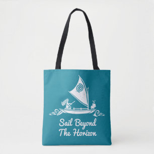 Tote Bag Moana  Voile Au-Delà De L'Horizon