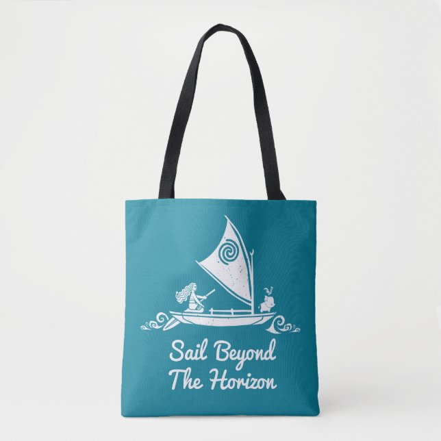 Tote Bag Moana| Voile Au-Delà De L'Horizon (Devant)