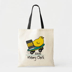 Tote Bag Mobile Notaire Chick Riding Skateboard Idaho