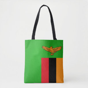 Tote Bag Mode Cool du drapeau de la Zambie