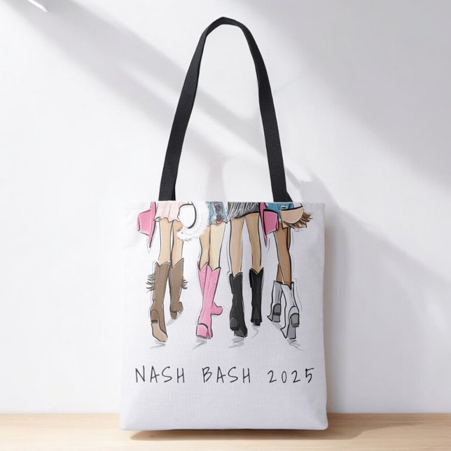 Tote Bag Mode de demoiselle d'honneur de Nashville Bottes d (Créateur téléchargé)