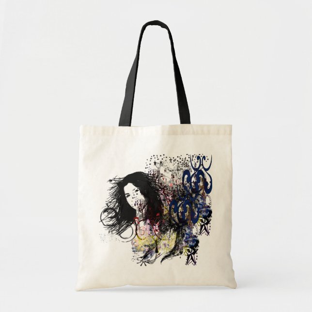 Tote Bag Mode Diva tourbillonné (Devant)