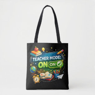 Tote Bag Mode Enseignant : ACTIVÉ – Joli design de rentrée 