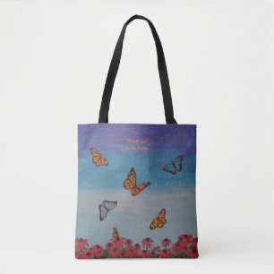 Tote Bag Mode Fourre-tout "de champ de papillon"