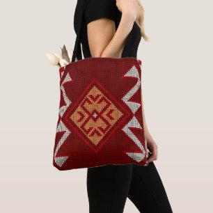 Tote Bag Mode géométrique vintage classique coloré tendance