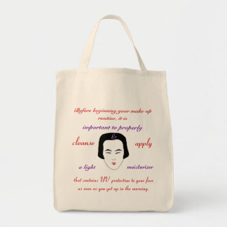 Tote Bag Mode maquillage quotidien haut de gamme Routine bi