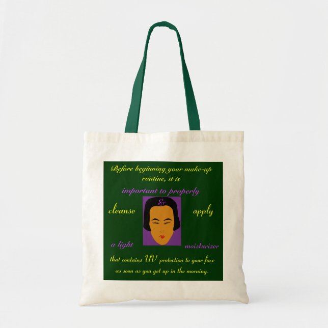 Tote Bag Mode maquillage quotidien haut de gamme Routine Na (Devant)