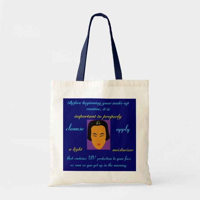 Tote Bag Mode maquillage quotidien haut de gamme Routine Na (Devant)