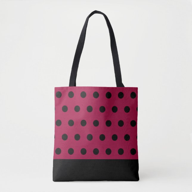 Tote Bag Mode Points Noirs (Devant)