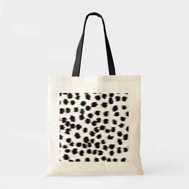 Tote Bag Modèle dalmatien noir et blanc d'impression (Devant)