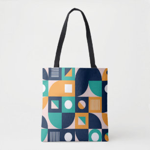 Tote Bag Modèle de composition de couleur géométrique avec 