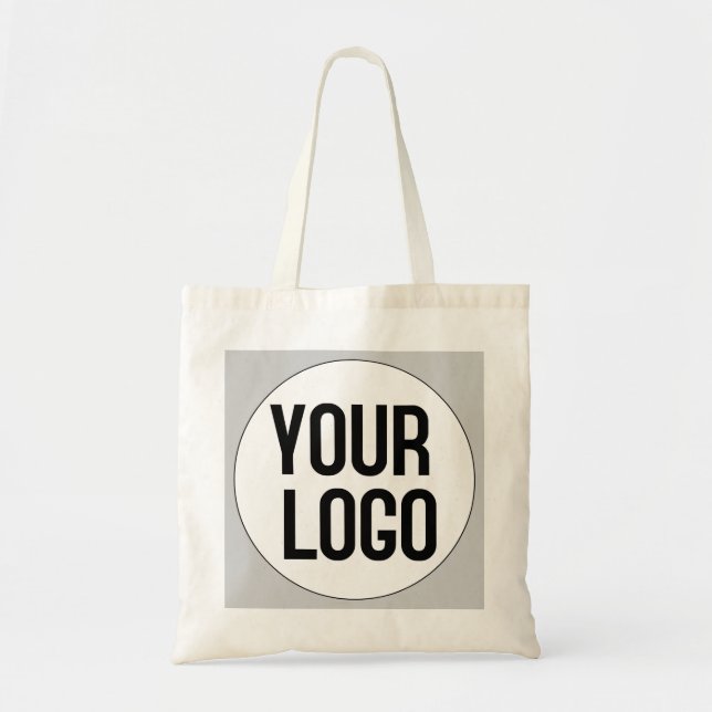 Tote Bag modèle de conception de logo personnalisé sur (Devant)