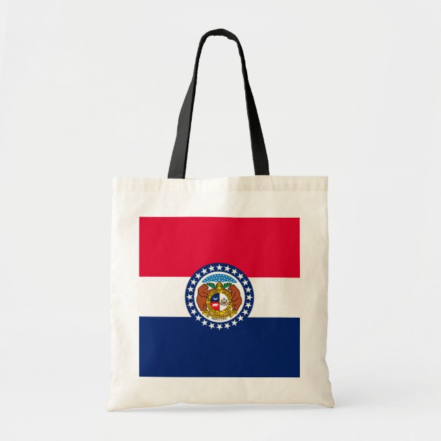 Tote Bag Modèle de drapeau d'État du Missouri (Devant)