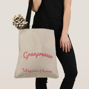 Tote Bag Modèle de mandala de fleurs de Granpreneur